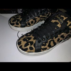 Portofino sneakers in leopard-print calfskin nappa
